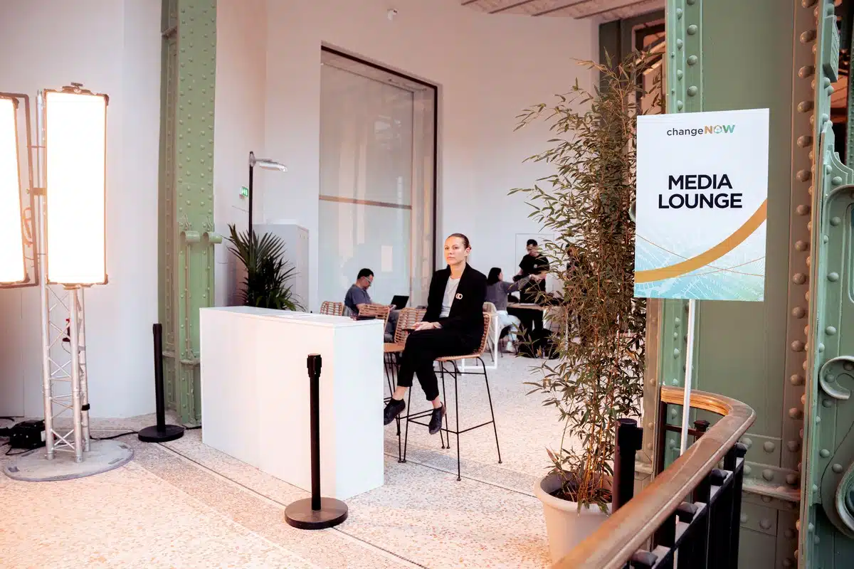 the media lounge at changenow